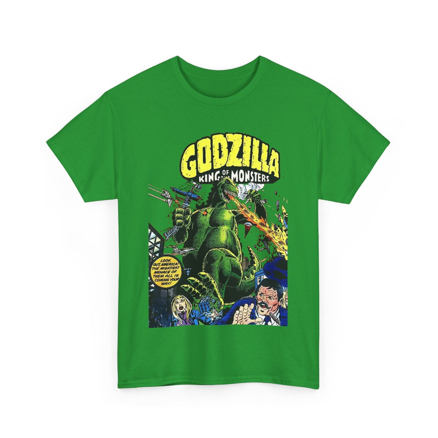 Godzilla T-Shirt - King of the Monsters - 1970s Comic Series - Marvel Comics - Bronze Age Monster Comic