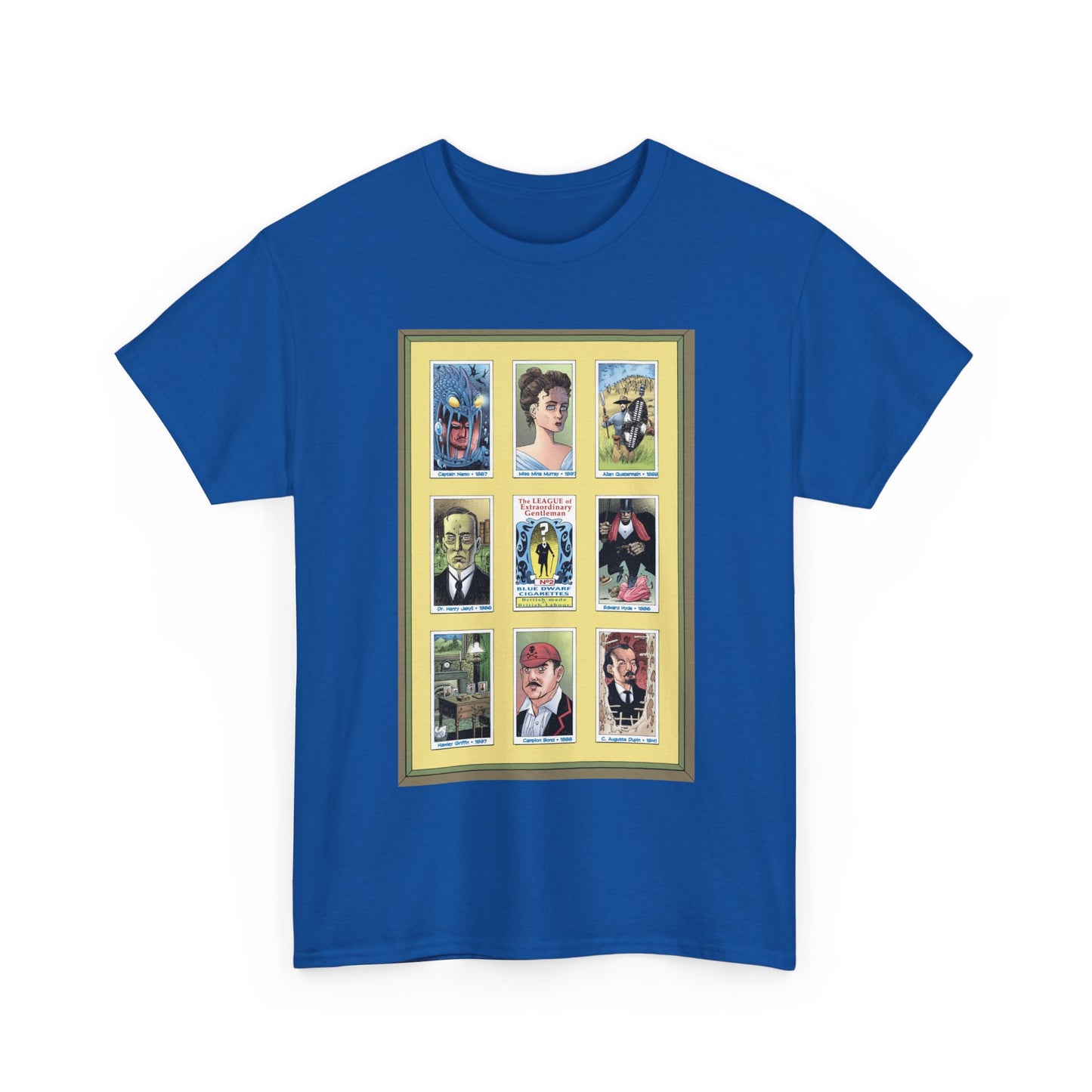 League of Extraordinary Gentlemen T-Shirt - Kevin O'Neill Art - Mina Murray, Captain Nemo, Allan Quatermain, Jekyll & Hyde - Alan Moore Story