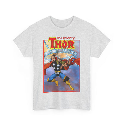 The Mighty Thor T-Shirt - George Perez Art - Mjolnir - Avengers Member - God of Thunder - Asgard Warrior - Marvel Comics