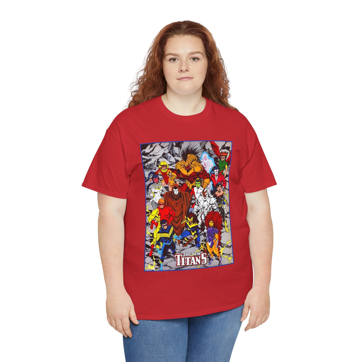 New Titans T-Shirt - Tom Grummett Art - Nightwing, Pantha, Phantasm, Wildebeest, Red Star, Troia - DC Comics