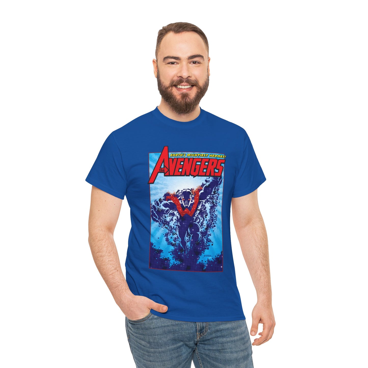 Wonder Man T-Shirt - George Perez Art - Avengers Member - Simon Williams, Marvel Comics - MCU Series
