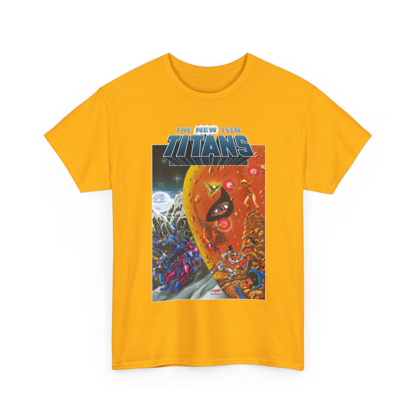 New Teen Titans T-Shirt - George Perez Art - Judas Contract - Deathstroke, Nightwing, Terra, Jericho, Raven, Cyborg, Wonder Girl - DC Comics