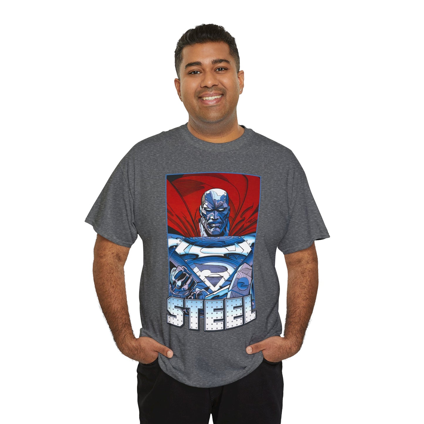 Steel T-Shirt - Superman Family - Reign of the Supermen - John Henry Irons - Steelworks - DC Comics