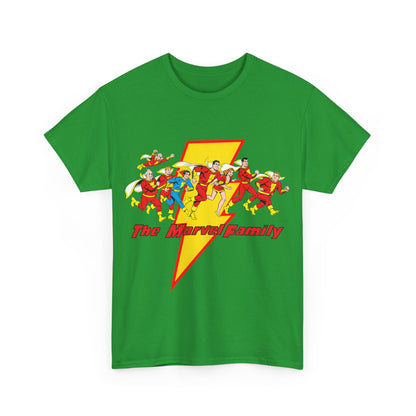 Marvel Family T-Shirt - Shazam - DC Comics - Mary Marvel, Hoppy the Marvel Bunny, Uncle Marvel, Captain Marvel Jr - DC Who's Who Art