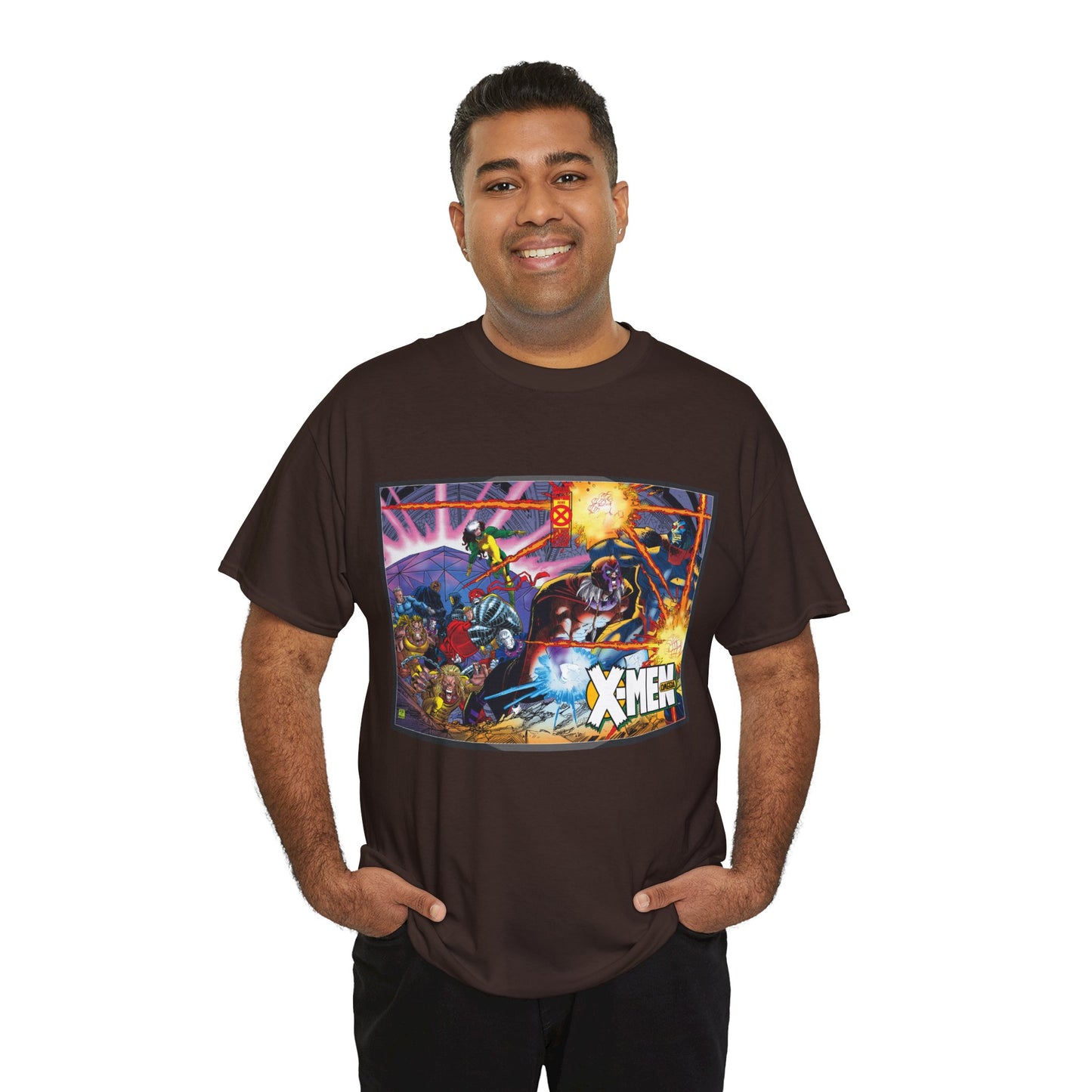 X-Men: Age of Apocalypse T-Shirt - John Romita Jr Art - Magneto, Rogue, Colossus, Quicksilver, Sabretooth, Quicksilver - Omega - Marvel Comics