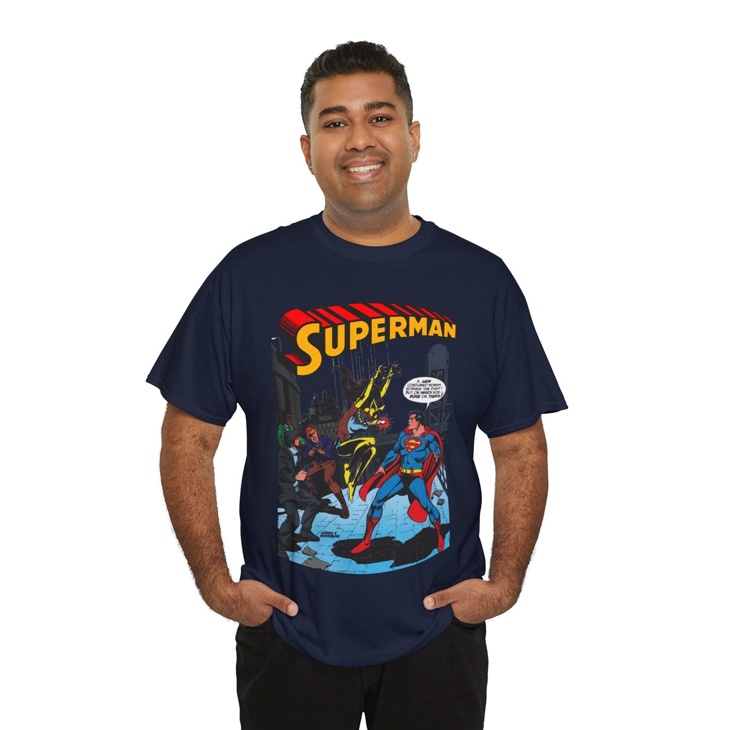Superman T-Shirt - Ross Andru Art - First Appearance of Vixen in Action Comics #521 - DC Comics