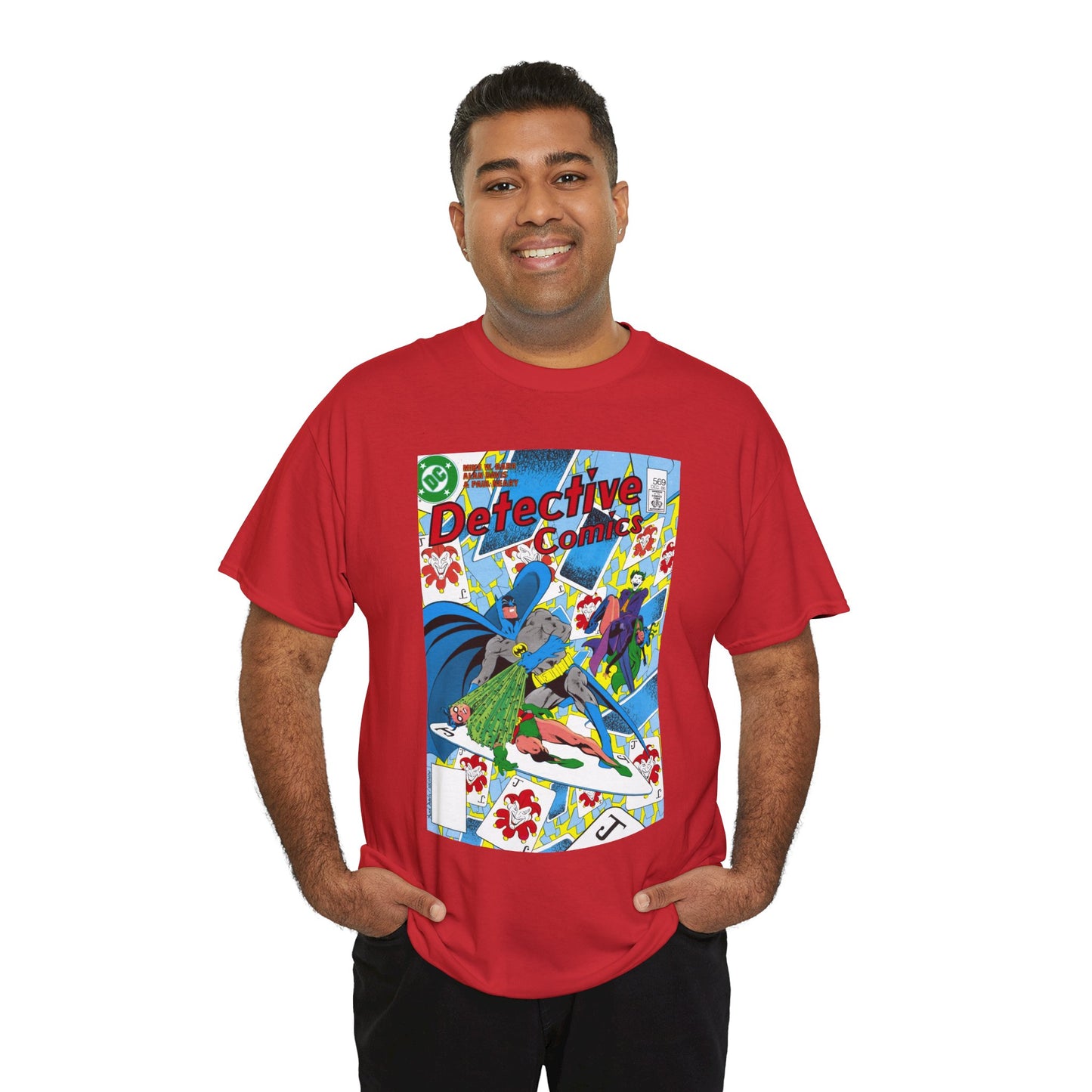 Detective Comics #569 T-Shirt - Alan Davis Art - Batman, Robin, Joker, Catwoman - DC Comics