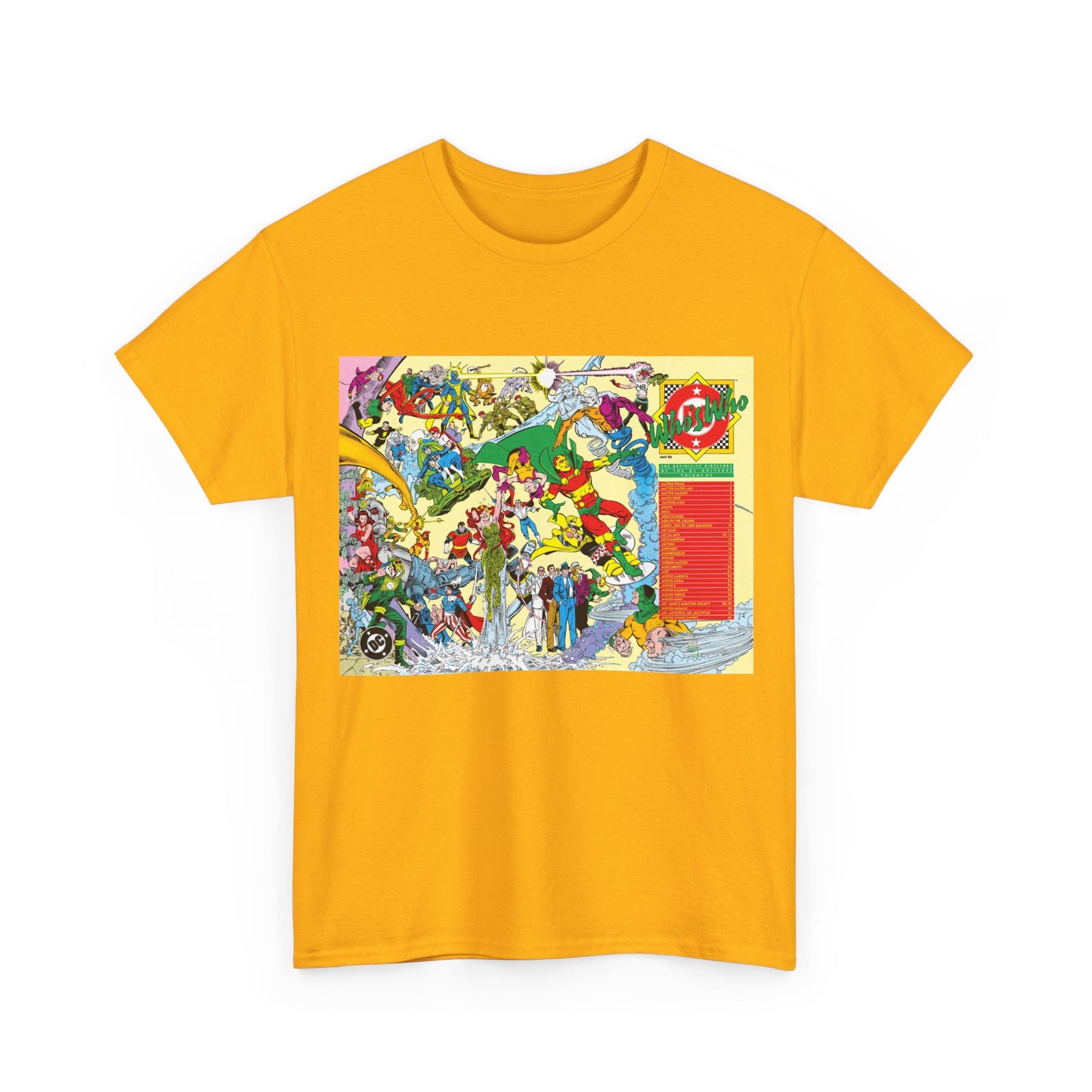 Who's Who in the DC Universe T-Shirt - George Perez Art - Mr. Miracle, Metamorpho - #15 Cover Art - DC Comics
