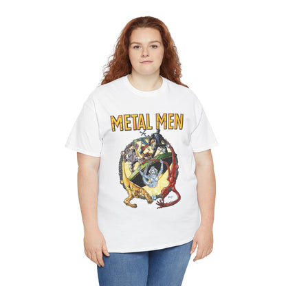 Metal Men T-Shirt - George Perez Art - DC Comics - Classic Silver Age Team - Mercury, Iron, Tin, Gold