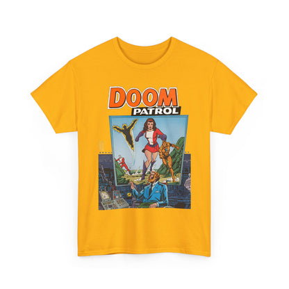 Doom Patrol T-Shirt - George Perez Art - Elasti-Girl, Robotman, Negative Man, The Chief - DC Comics Digest Cover Art
