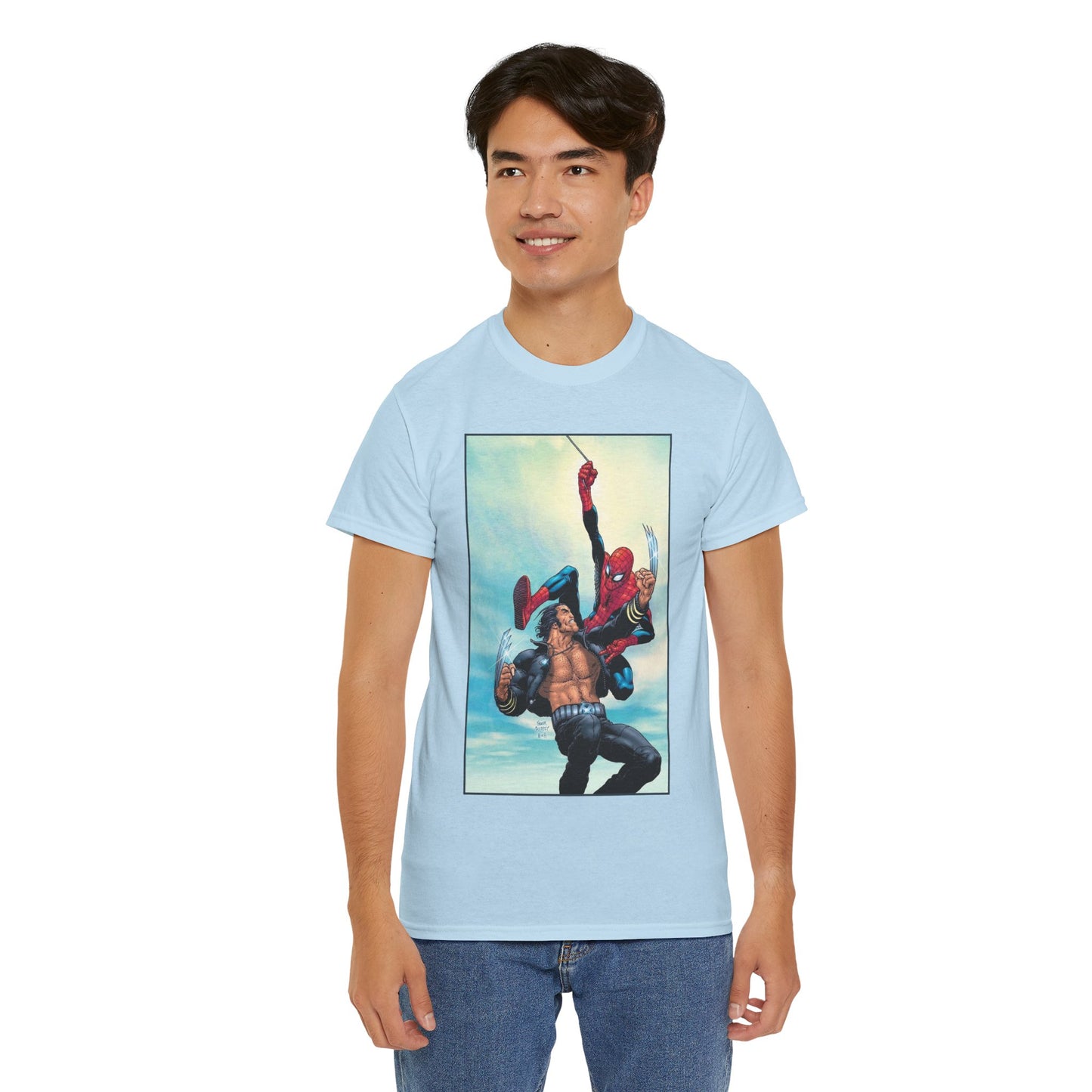 Wolverine Vs Spider-Man T-Shirt - Frank Quitely Art - Marvel Comics