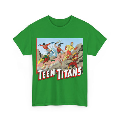 Teen Titans T-Shirt - Tom Grummett Art - Robin, Wonder Girl, Kid Flash, Speedy, Aqualad - DC Comics