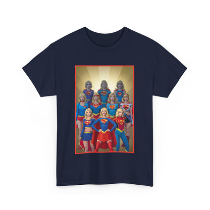 Supergirl Through the Ages T-Shirt - Nicola Scott Art - Kara from Kandor, Superman's Cousin, Linda Danvers - Survivor from Krypton - DC Comics