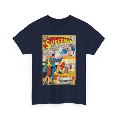 Superman #162 T-Shirt - Superman Blue & Red - Classic Silver Age Imaginary Story - DC Comics