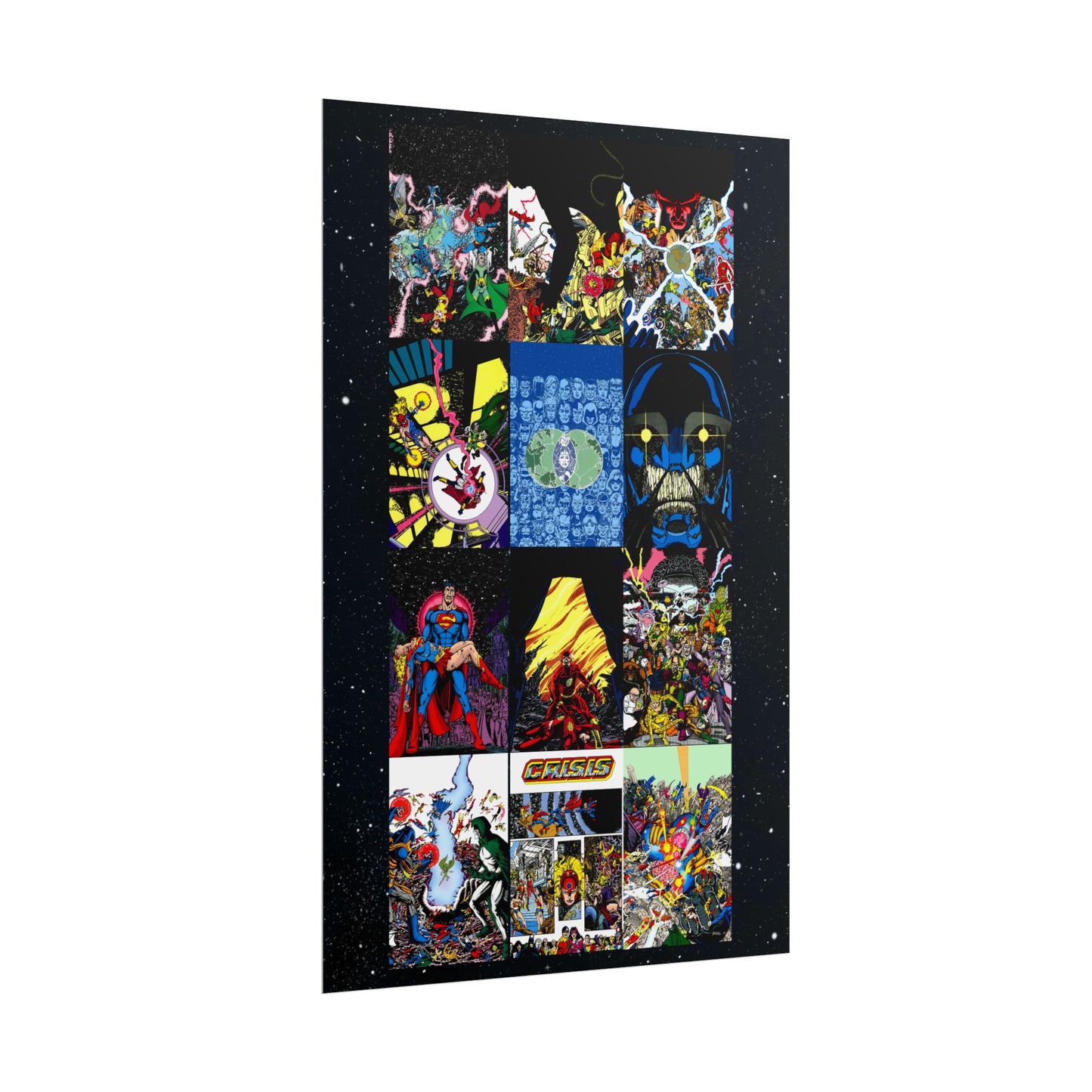 Crisis On Infinite Earths Rolled Poster - George Perez Art - DC Comics - Covers #1-#12 - Multiple Sizes Up to 24"x36"