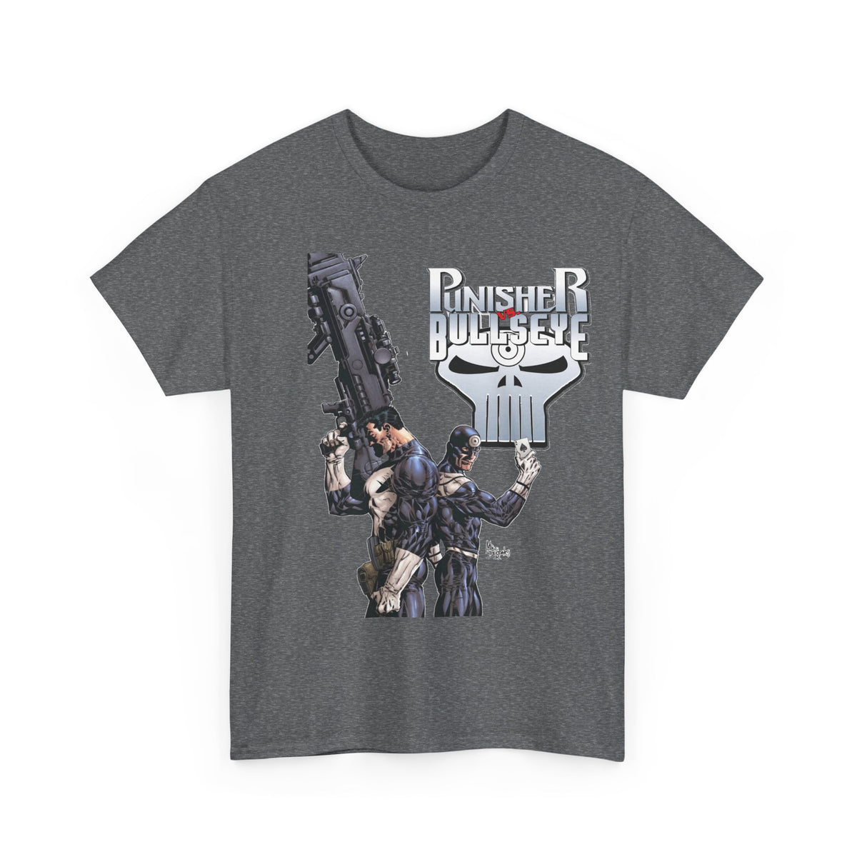Punisher Vs Bullseye T-Shirt -Mike Deodato Jr Art - Marvel Comics