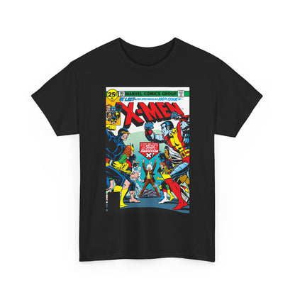 X-Men #100 T-Shirt - Dave Cockrum Art - Cyclops, Colossus, Wolverine, Storm, Jean Grey, Iceman - Marvel Comics