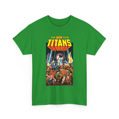 New Teen Titans T-Shirt - George Perez Art - #22 Cover - Wonder Girl, Robin, Raven, Kid Flash - Brother Blood Story - DC Comics