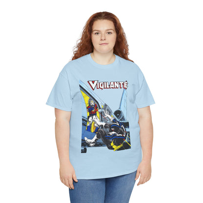 Vigilante Vs Peacemaker T-Shirt - Mike Grell Art - Adrian Chase - DC Comics