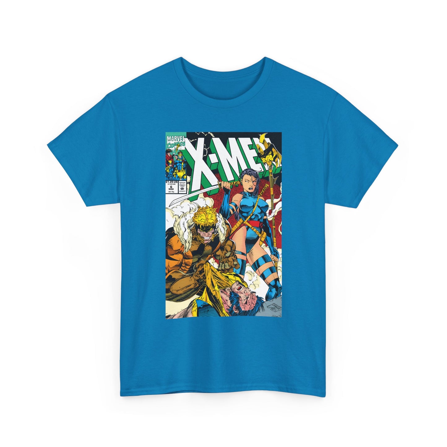 X-Men #6 T-Shirt - Jim Lee Art - Psylocke & Sabretooth - Marvel Comics