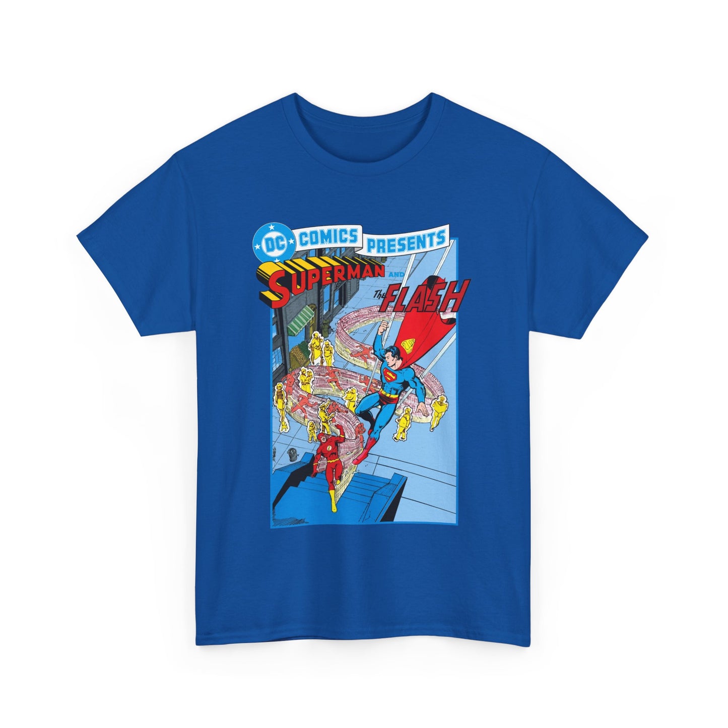 Superman & Flash T-Shirt - George Perez Art - DC Comics Presents #38 Cover Art - Bronze Age Classic