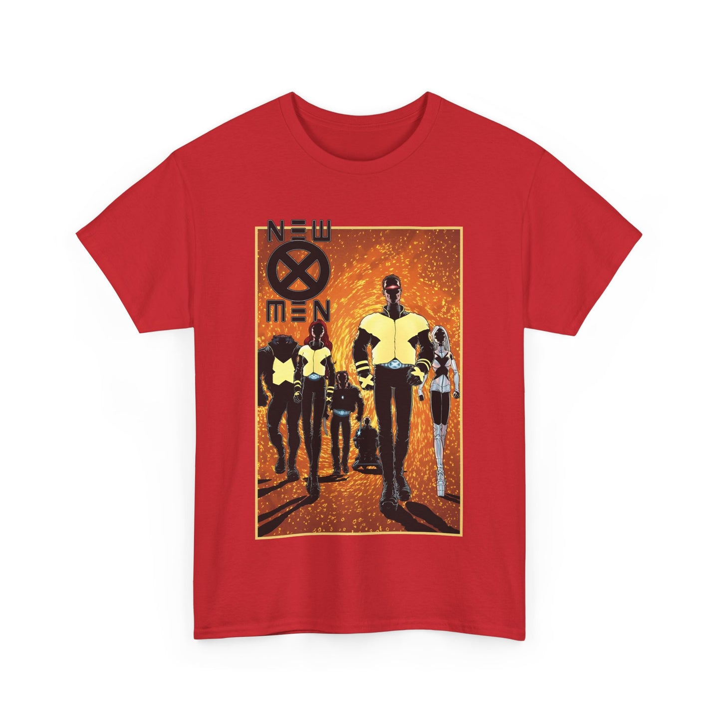 New X-Men T-Shirt - Frank Quitely Art - Wolverine, Cyclops, Jean Grey, Beast, Professor X - Marvel Comics - Grant Morrison Run