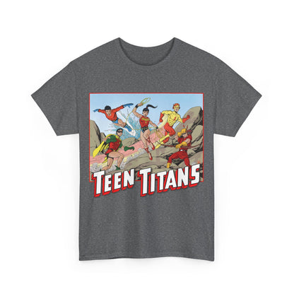 Teen Titans T-Shirt - Tom Grummett Art - Robin, Wonder Girl, Kid Flash, Speedy, Aqualad - DC Comics