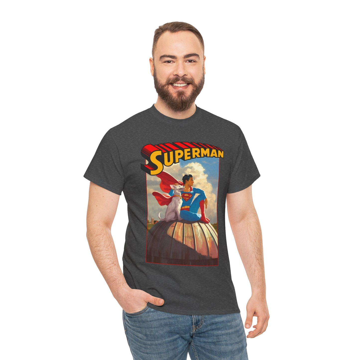 Superman & Krypto T-Shirt - 2025 Movie - Superdog from Krypton - Man of Steel, Smallville - DC Comics