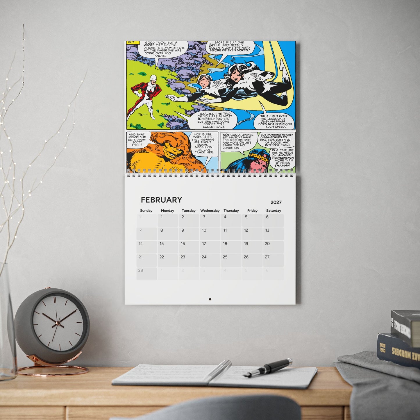 Alpha Flight Calendar (2027) - John Byrne Art