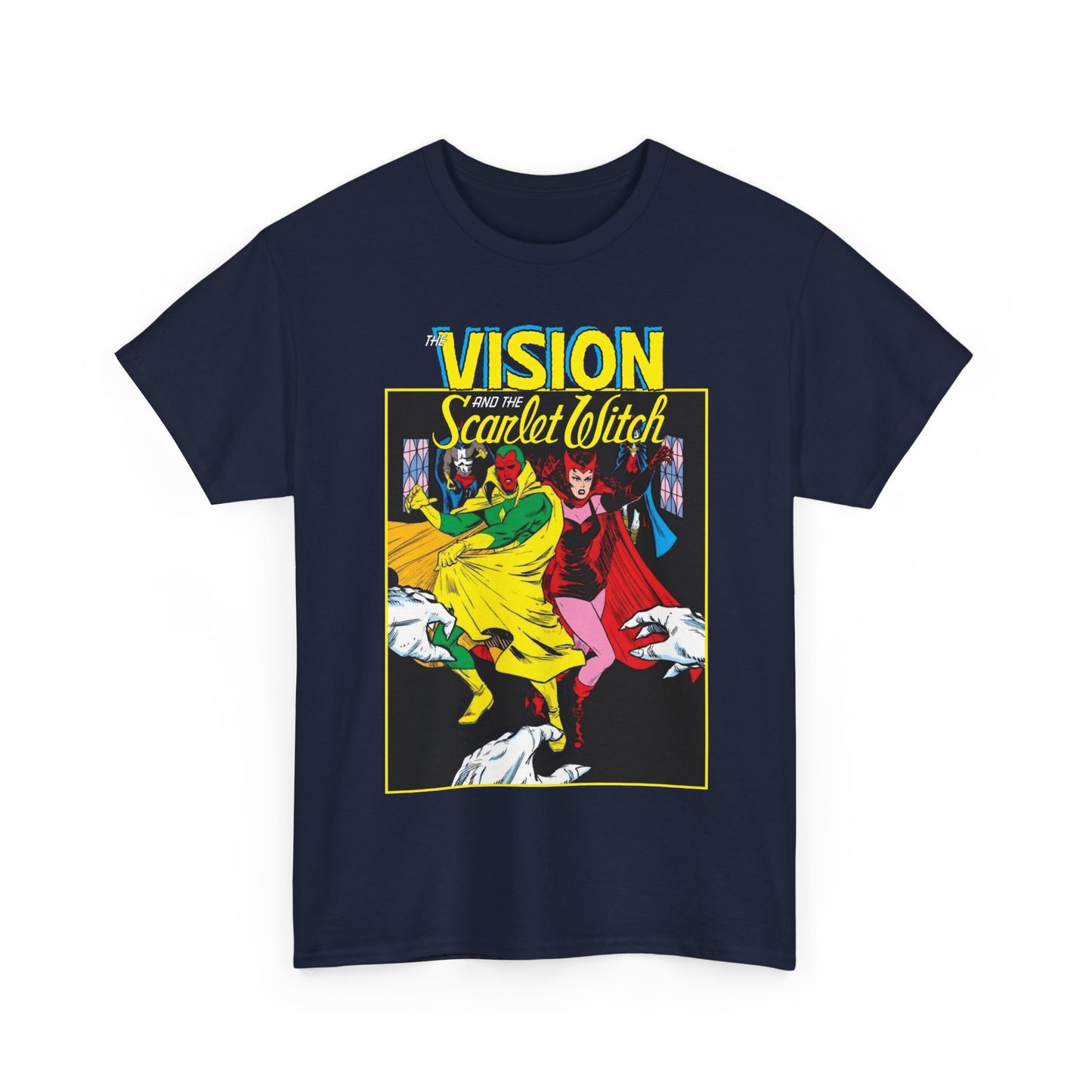 Vision & Scarlet Witch T-Shirt - Avengers Members - 1985 Cover Art - Marvel Comics