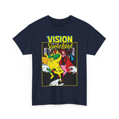 Vision & Scarlet Witch T-Shirt - Avengers Members - 1985 Cover Art - Marvel Comics