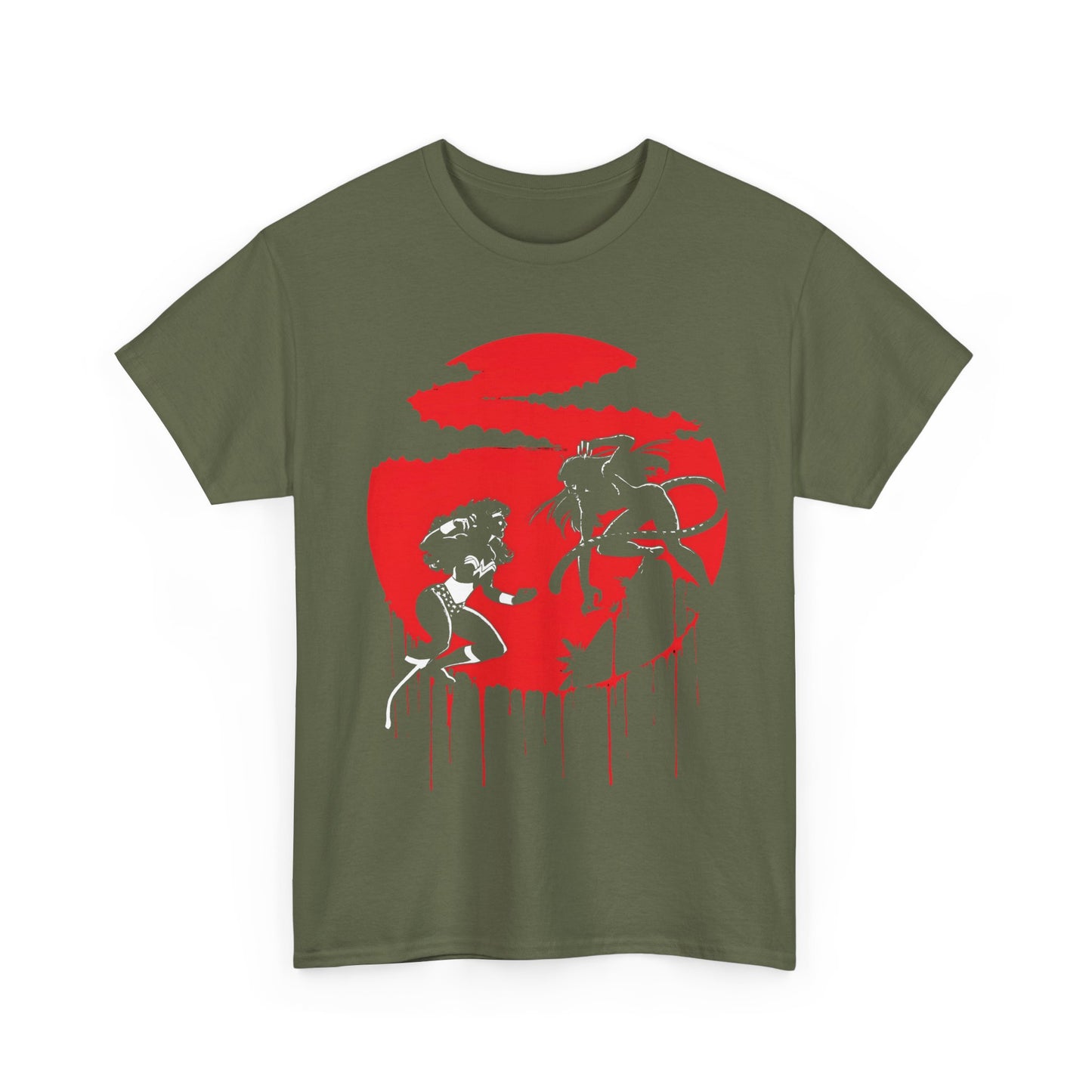 Wonder Woman Vs Cheetah T-Shirt - George Perez Art - Ultimate Blood Battle - DC Comics