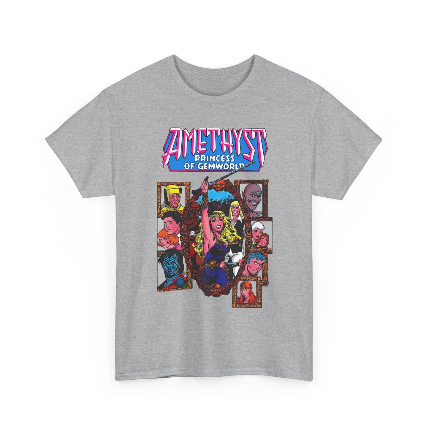 Amethyst Princess of Gemworld T-Shirt - Ernie Colon Art - Sardonyx, Dark Opal, Granch, Citrina - DC Comics