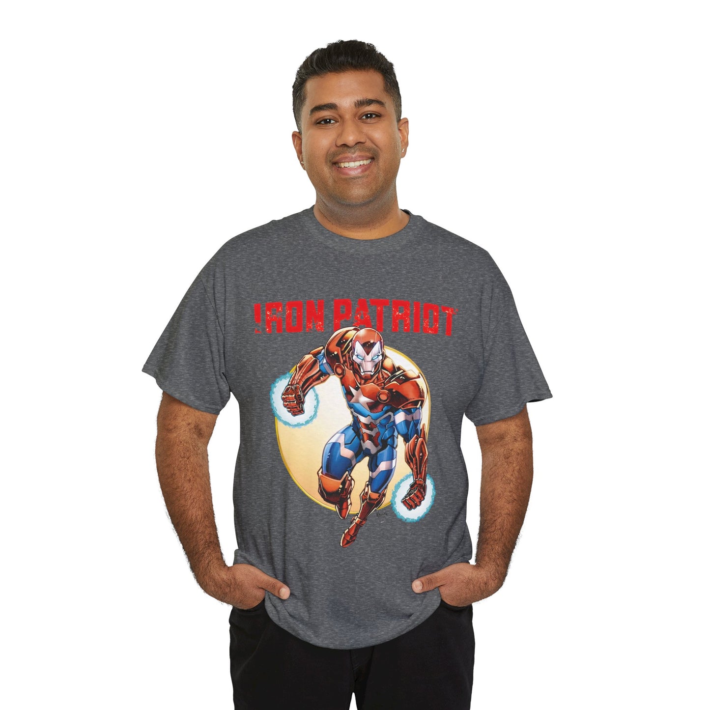 Iron Patriot T-Shirt - Todd Nauck Art - Avengers Member - Marvel Comics