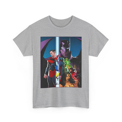 Kingdom Come T-Shirt - Dan Mora Art - Batman/Superman World's Finest Cover - Superman, Batman, Wonder Woman, Green Lantern, Robin, Flash - DC Comics