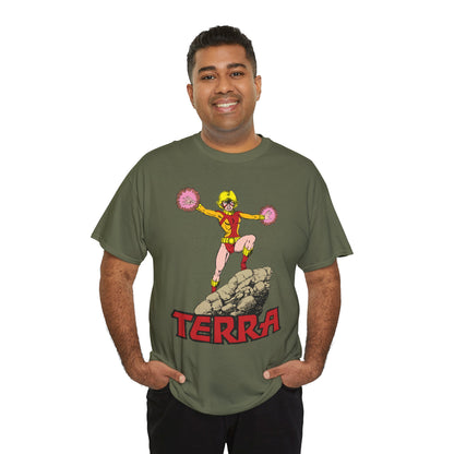 Terra T-Shirt - George Perez Art -  - New Teen Titans & Traitor - Judas Contract - Tara Markov, Sister to Geo-Force - Deathstroke Ally - DC Comics