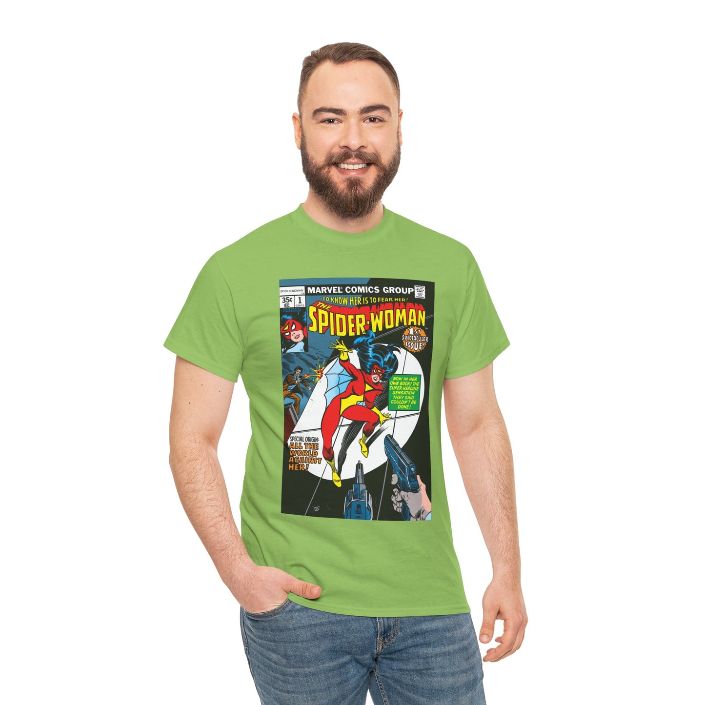 Spider-Woman T-Shirt - 1978 Marvel Comics - #1 Cover Art - Jessica Drew