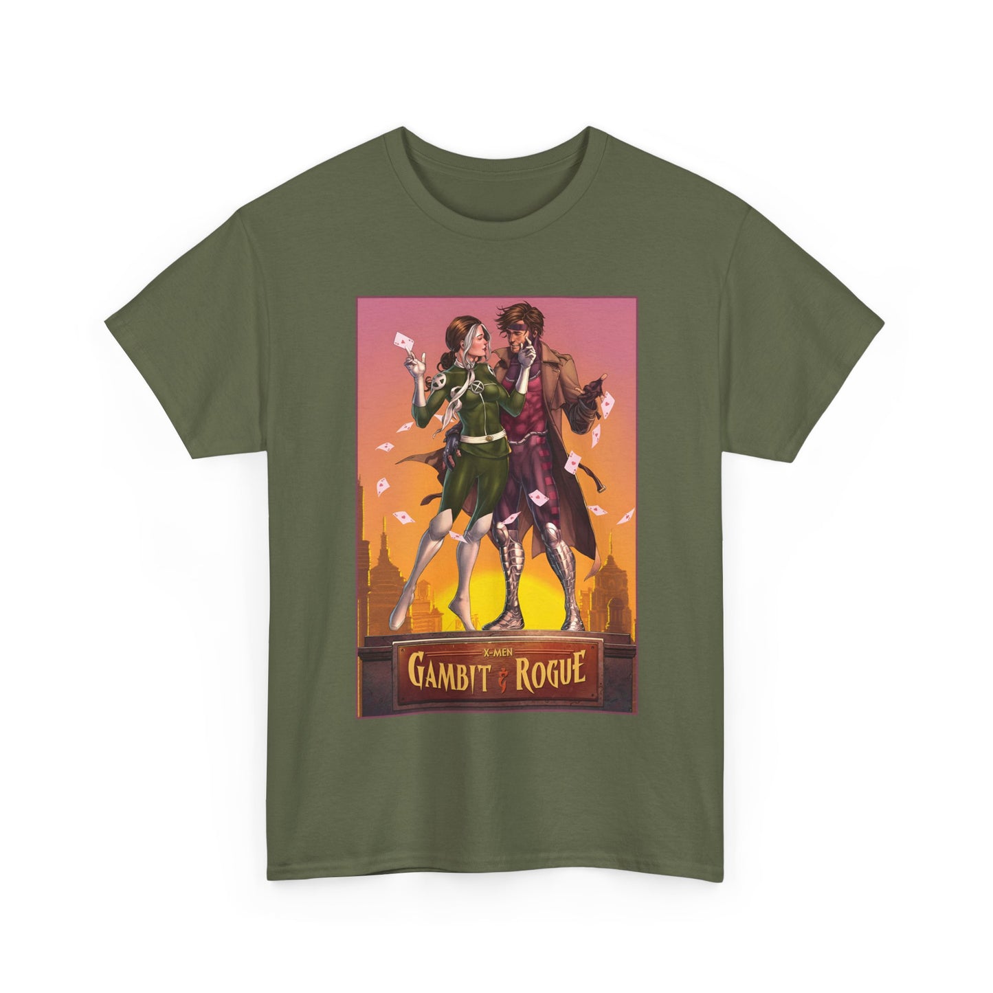 Gambit & Rogue T-Shirt - Mike Choi Art - Popular X-Men Members - Marvel Comics