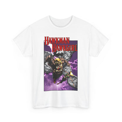 Hawkman & Hawkgirl T-Shirt - David Finch Art - Carter & Shayera Hall - JLA & JSA Members - DC Comics