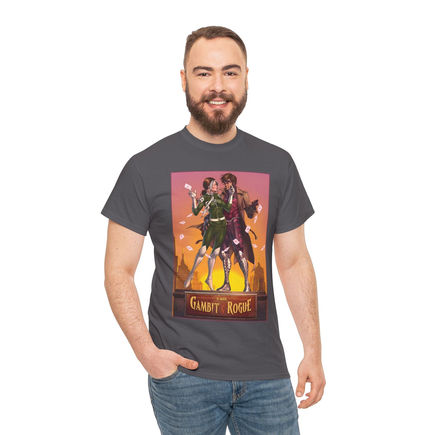 Gambit & Rogue T-Shirt - Mike Choi Art - Popular X-Men Members - Marvel Comics