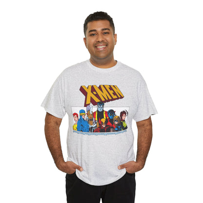 X-Men T-Shirt - Arthur Adams Art - Cyclops, Nightcrawler, Storm, Wolverine, Shadowcat, Phoenix (Rachel Summers), Colossus, Rogue - Marvel Comics
