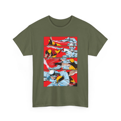 Wolverine Vs Silver Samurai Fight T-Shirt - Uncanny X-Men #173 - Marvel Comics