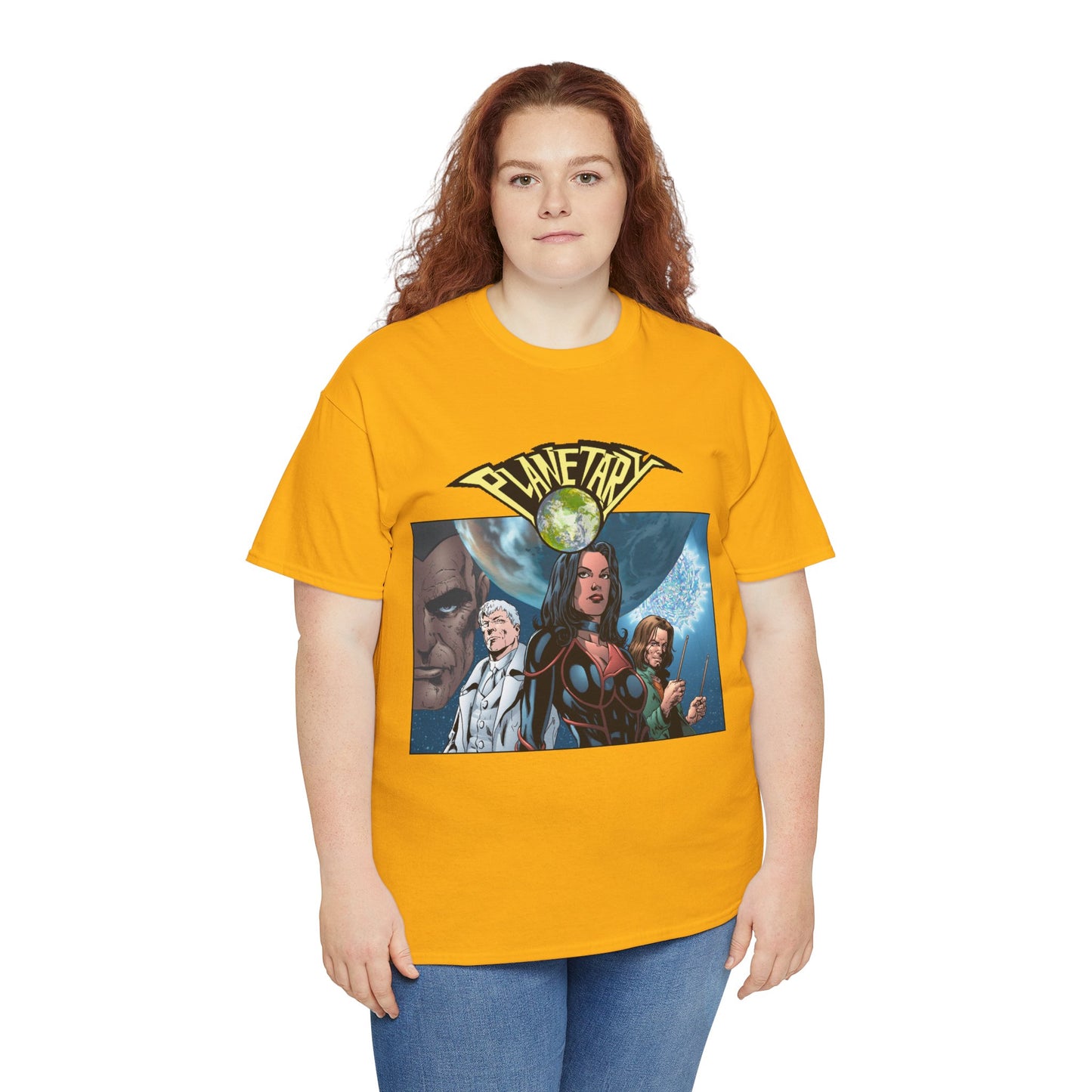Planetary T-Shirt - Phil Jimenez Art - The Drummer, Jakita Wagner & Elijah Snow - DC Comics/Wildstorm - Ellis Story