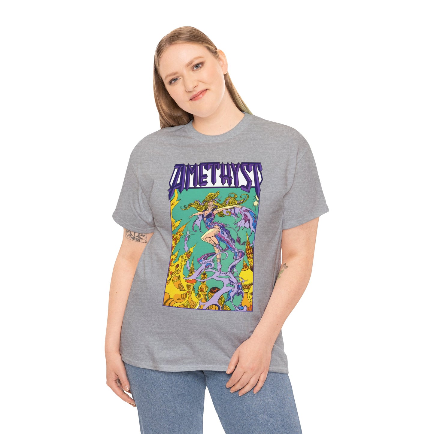 Amethyst T-Shirt - Esteban Maroto Art - Princess of Gemworld - 1980s Series - DC Comics