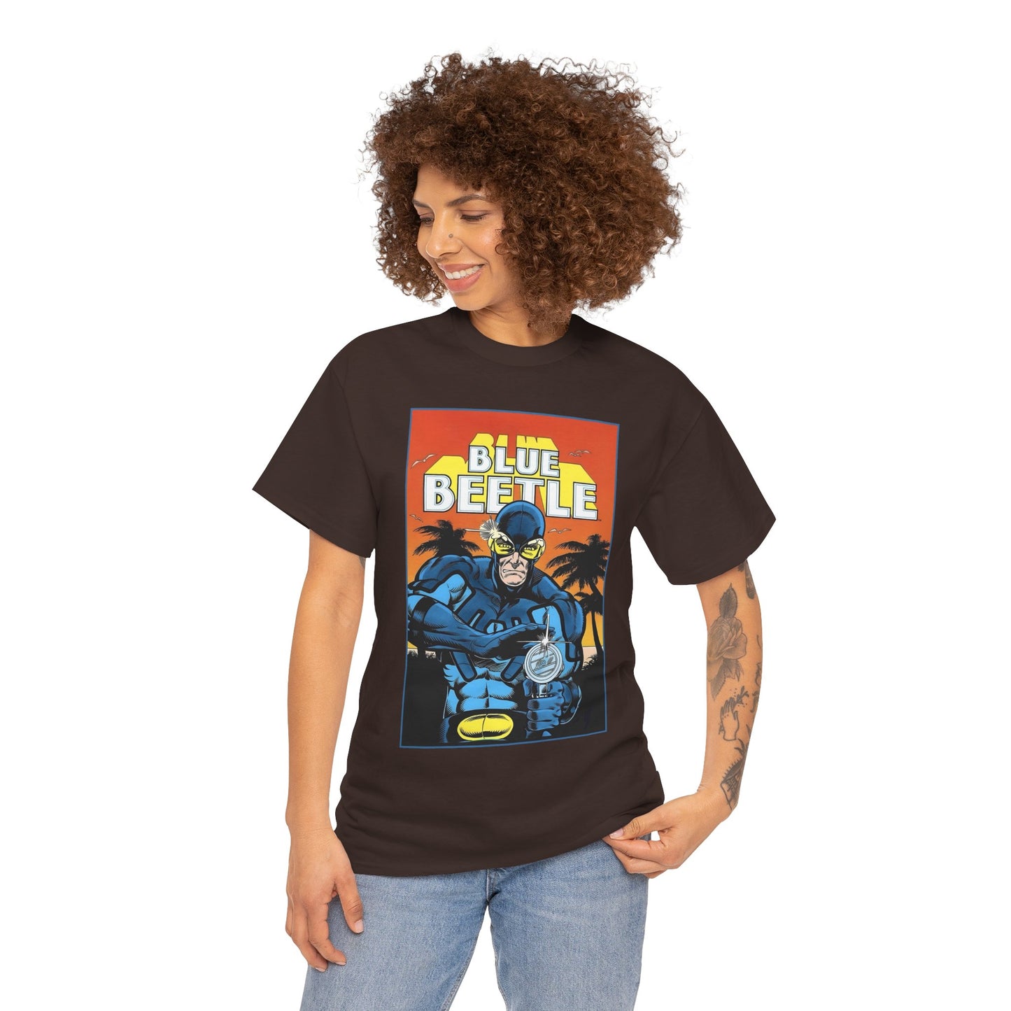 Blue Beetle T-Shirt - Ted Kord - 1980s DC Series - DC Comics