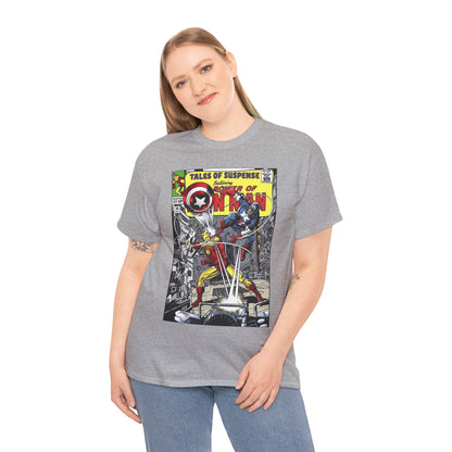 Tales of Suspense T-Shirt - George Perez #58 Cover Homage Art - Captain America & Iron Man - Marvel Comics