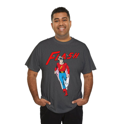 Golden Age Flash T-Shirt - John Byrne Art - Justice Society/JSA Member - Jay Garrick - Speedster