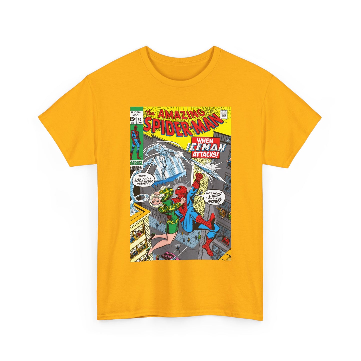 Amazing Spider-Man #92 T-Shirt - Iceman, Gwen Stacy - Marvel Comics