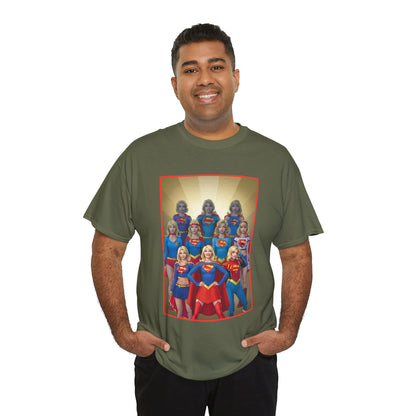 Supergirl Through the Ages T-Shirt - Nicola Scott Art - Kara from Kandor, Superman's Cousin, Linda Danvers - Survivor from Krypton - DC Comics