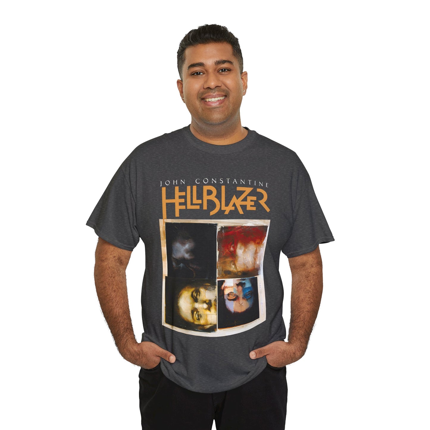 John Constantine Hellblazer T-Shirt - Dave McKean Art - DC Comics, Vertigo